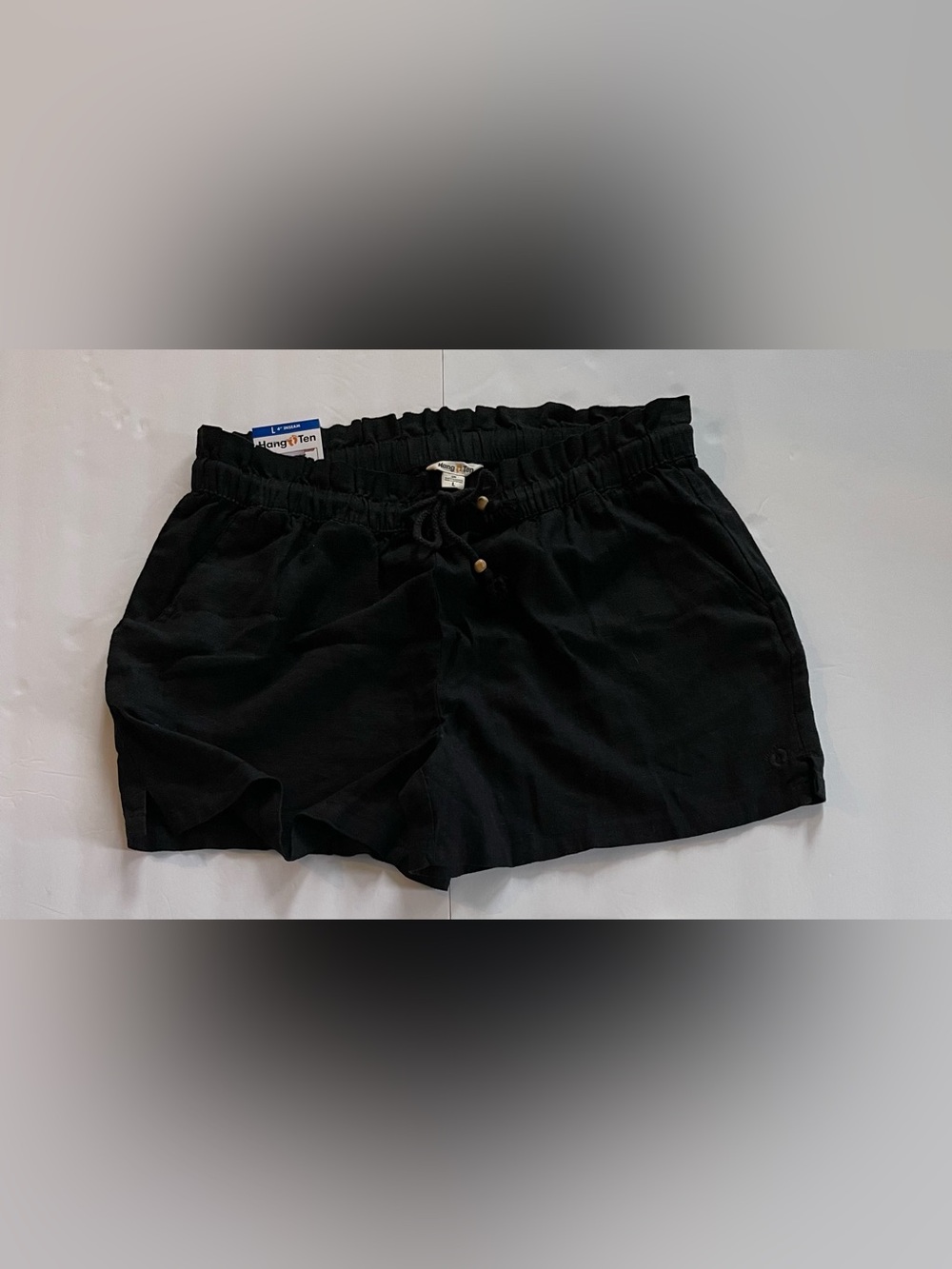 Hang Ten Black Women's Drawstring Athletic Shorts